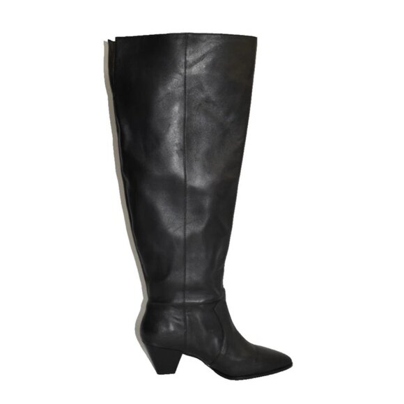 New! Vince Camuto Sewinny4 XC Slouch Black Leather Wide-Calf Size 11W OTK DD513 - Picture 4 of 6